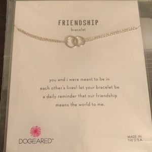 Dogeared silver friendship bracelet